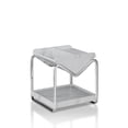 thumbnail image 4 of Lodi Storage Wood White Marble End Table, 4 of 6