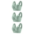 thumbnail image 6 of qolati 3 Pack Push Up Bras for Women 2024 Posture Correcting Bra Breathable Comfortable Wireless Full Back Cover Plus Size Bra, 6 of 6
