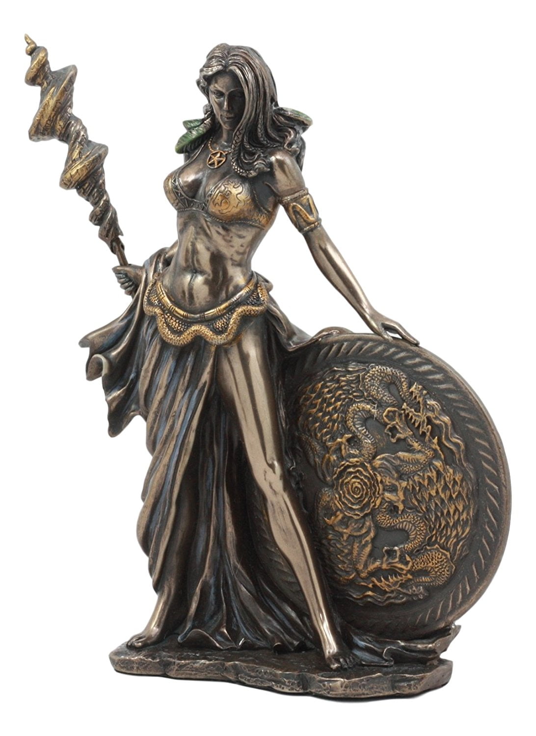 Ebros All Mother Goddess Frigga Holding Spear And Shield ...