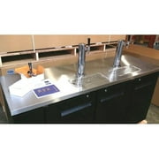 60" Back Bar Kegerator Dual Beer Dispenser Cooler Chiller Commercial Grade Stainless Steel Refrigerator 2 Locking...