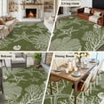 thumbnail image 5 of Sage Green Coastal Area Rugs 6'x9', Washable Small Throw Rugs for Kitchen Dining room, Starfish Coral Summer Beach Ocean Indoor Outdoor Rug Non-Slip Low Pile Carpet Runner Reversible Floor Mats, 5 of 8