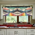 thumbnail image 3 of Yayeee Kitchen Curtains Tier Set of 2 Light Filtering 57"x36" Over Sink Window Panels, Colorful Road at Night, 3 of 7