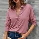 thumbnail image 1 of Ropa de primavera para mujer, camisetas con botones, camisetas de manga larga con cuello vuelto, camiseta informal de Color sólido, Camiseta holgada para oficina para mujer 2022, 1 of 5
