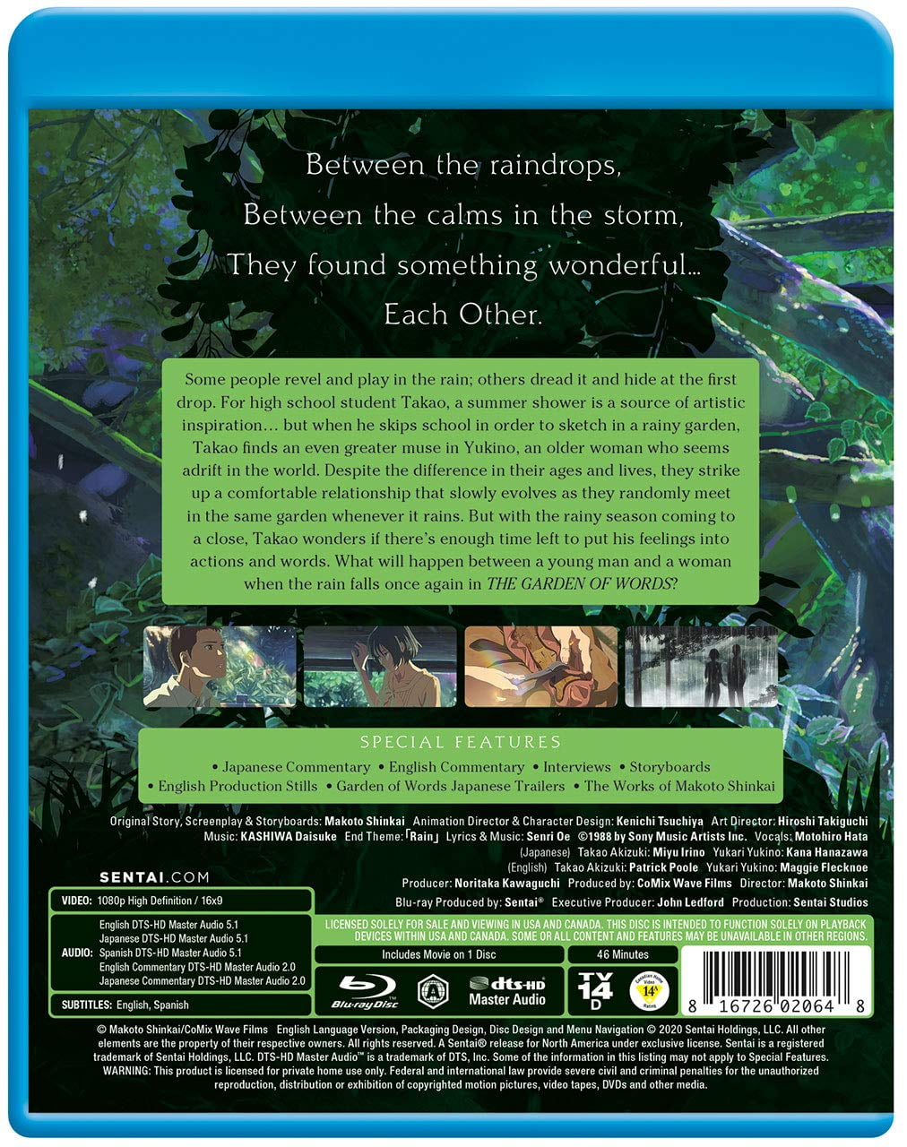 The Garden of Words (Blu-ray) - Walmart.com