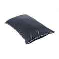 thumbnail image 2 of HiEnd Accents Eurosoft Leather Pillow with Studded Flange, 24x16, 2 of 5