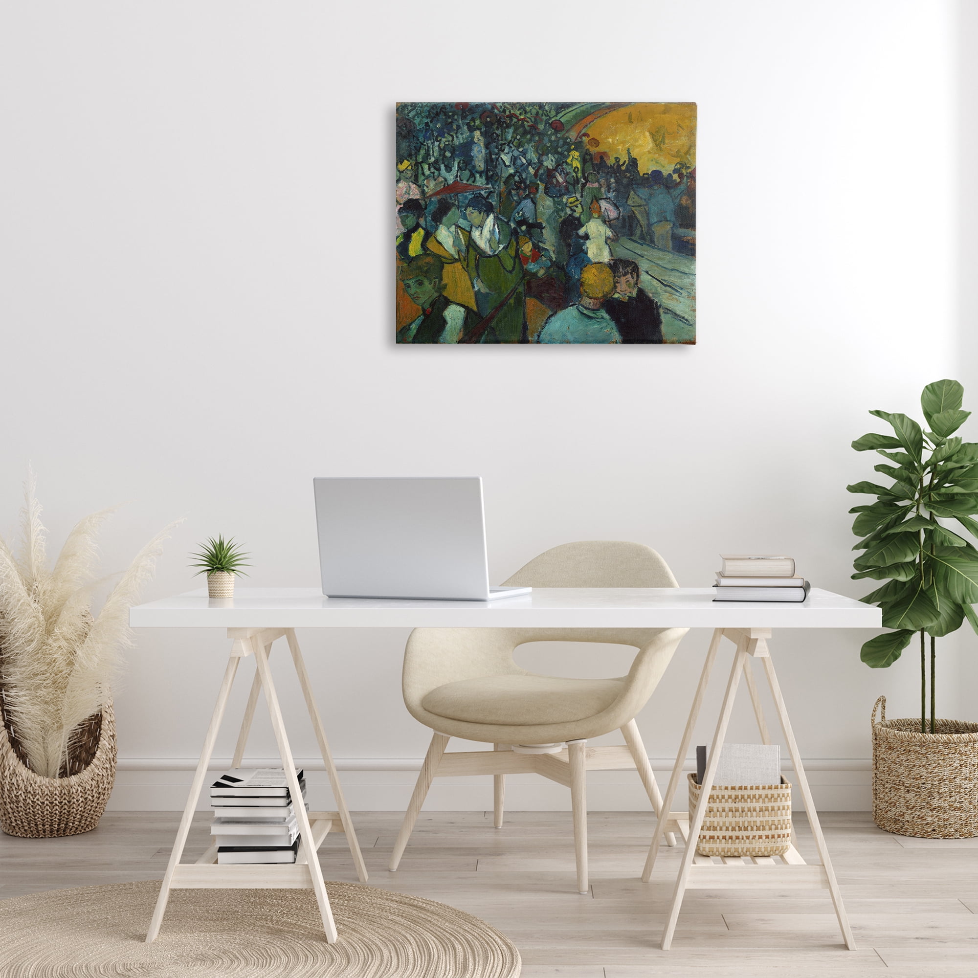Stupell Industries Classical Van Gogh Arena People Painting Wrapped Canvas Art Print Wall Art, 30 x 24