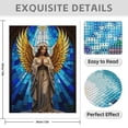 thumbnail image 3 of Diamond Art Kit for Adults, Golden Winged Angel Stained Glass Diamond Painting for Adults Beginners, DIY Diamond Art Painting Kits, 5D Diamond Painting Crafts for Home Decor 12x16 Frameless, 3 of 7