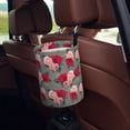 thumbnail image 5 of Naloa Rose Flowers Car Trash Can Garbage Car Accessories Trash Can Car Waste Bin for for Driver and Passenger Any Vehicle, 5 of 7
