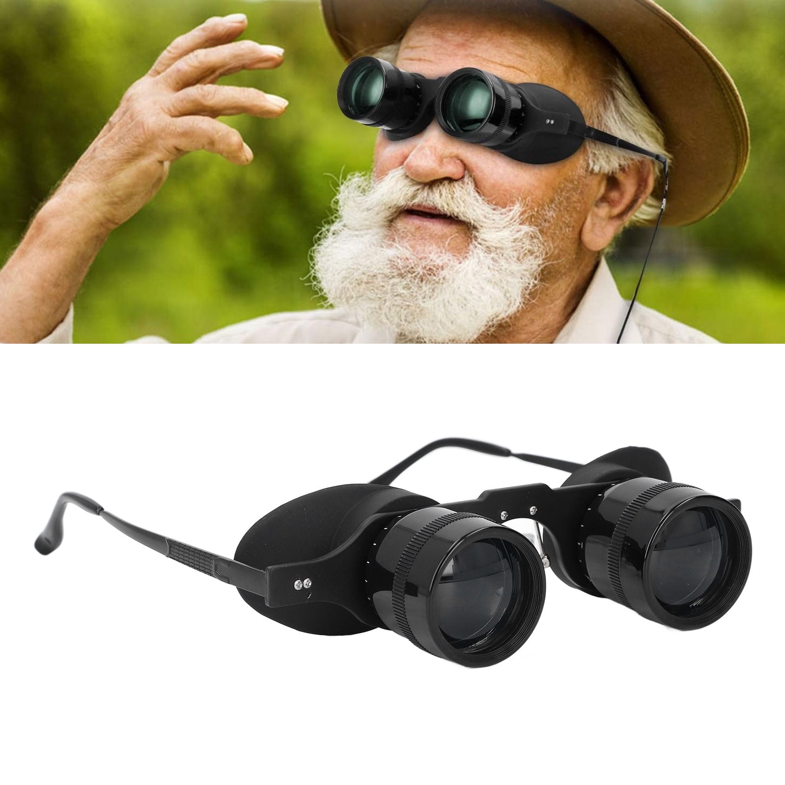 Binocular Glasses, 3X Magnification Professional HD Easy To Wear Portable  Opera Glasses for Fishing for Sight Seeing for Concerts - Main Image