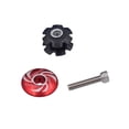 thumbnail image 3 of 4Pcs Casque de Vélo Entretoises Rondelles Tige de Route Couvercle de Tige Joint Rouge, 3 of 4