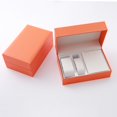 thumbnail image 4 of Opvise Elegant Top Paper Jewelry Organizer with Large Capacity Portable Velvet Lined Storage Box for Necklaces Rings Watches Perfect Gift for Women Gift Giving Wedding Anniversary Orange, 4 of 7