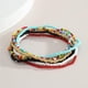 thumbnail image 5 of Qarigey 7 Pieces Boho Handmade Beads Anklets Jewelry Style Multilayered Bohemian Hand Elastic Beaded Bracelets Foot Chain Type1 NO1, 5 of 6