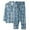 A-Dark Blue86, variant on Men's Breathable Short-Sleeve Pajama Set Striped Raglan-Sleeve Night Wear Pajama Sets