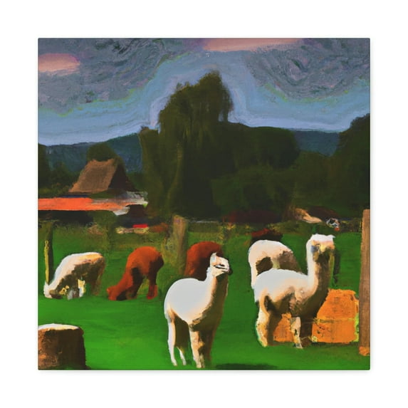 Alpaca Landscape Dream - Canvas
