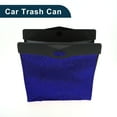 thumbnail image 4 of Car Trash Can Portable Back Seat Trash Bin Blue 1 Pc 12.2" Length 11.4" Width 10.2" Height Faux Leather, 4 of 6