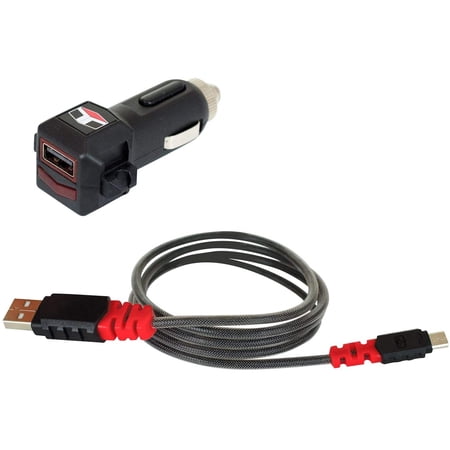 Tuff Tech Single USB 2.4 Charger Plug with 4' Micro DuraCord | Walmart ...