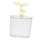 thumbnail image 1 of Organizador Estuche de almacenamiento Contenedor Dispensador Estante de exhibición Cosmético Pad Holder Dorado, 1 of 7