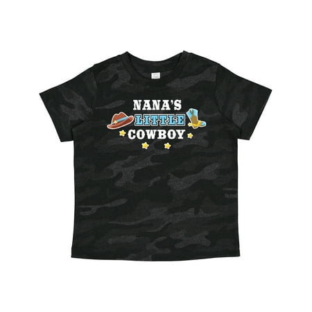 

Inktastic Nanas Little Cowboy with Cowboy Hat and Boots Gift Toddler Boy Girl T-Shirt