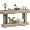 thumbnail image 1 of HOMCOM 63 Inch Long Console Table, Vintage Entryway Table, Light Brown, 1 of 10