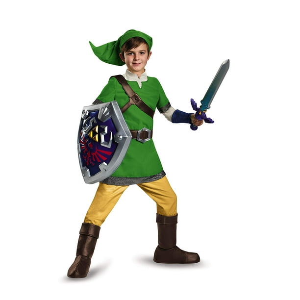 Disfraz infantil Link Deluxe grande (10-12)