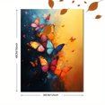 thumbnail image 3 of Qisvanset 12x16 Inch Vibrant Flying Butterfly Canvas Wall Art, Abstract Oil Painting Nature Serene Decor, 3 of 5
