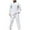 #193-White, variant on Yusimy Men's Solid Color 2-Piece Waffle Knit T-Shirt Set Crew Neck Long Sleeve Straight Leg Pants Casual Minimalist