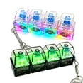 thumbnail image 5 of LED Luminous Stress Relief Keychain, Keyboard-shaped Four-in-One Button Decompression Toy, Pressable, Sliding, and Rotatable, Anxiety Relief Gadget for Adults and Children, Creative Gift, 5 of 6