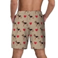 thumbnail image 4 of Balery German Shepherd Dog Mens Swim Trunks Swim Shorts for Men Quick Dry Inseam Beach Shorts with Compression Liner Pocket-X-Large, 4 of 9