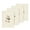 Cream, variant on Authentic Hotel and Spa Turkish Cotton Blue Bird Embroidered Cream 4-piece Washcloth Set