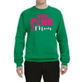 thumbnail image 2 of I Wear Pink for My Mom Survivor Awareness Unisex Crewneck Graphic Sweatshirt, Kelly, 2XL, 2 of 3