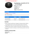 thumbnail image 2 of Rear Brake Drum - Compatible with 1964 - 1973 Ford Mustang 1965 1966 1967 1968 1969 1970 1971 1972, 2 of 2