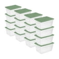 thumbnail image 1 of Sterilite Conteneur de Rangement Empilable 56 Pintes, Vert Vif, Lot de 16, 1 of 10