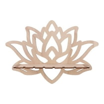 MRLESS Wooden Floating Corner Shelf, Flower Shaped Wall Display Shelf for Home and Office, Stylish Wall-Mounted Storage Solution