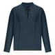 thumbnail image 3 of pstuiky Camisas casuales de manga larga para hombre, Camisa de estilo hippie para hombre, de manga corta, estilo playero, informal, con cuello alto y solapa de manga larga. camisetas de hombre s, 3 of 5
