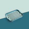 thumbnail image 1 of AMERTEER Drainage Tray Double Tea Tray Plastic Storage Tray Tea Table Fruit Tray For Home Living Room, 1 of 5