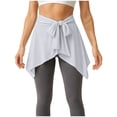 thumbnail image 3 of YUNAFFT Anti-Peek Wrap Skirt for Women with Faux Hem Design Soft Stretch Fabric and Comfortable Fit, 3 of 3