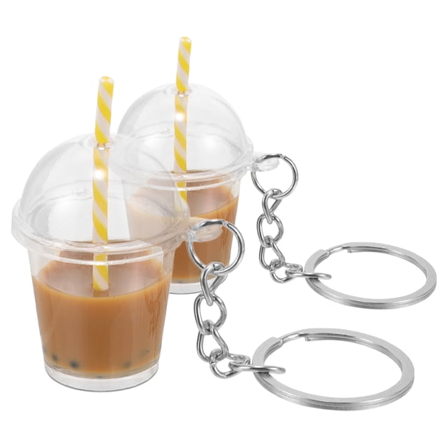 WASHWEPE 2Ud Llavero Colgante De Té Con Chocolate Para Llaves Y De