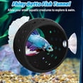 thumbnail image 7 of Betta Tunnel, Aquarium Betta Fish Hideout with Suction Cup Fish Tank Tunnel Shrimp Cave Aquarium Decor Fish Tank Accessories for Small Fish Shrimp Betta Guppy Hiding Resting.3.15in,Black+Blue., 7 of 7