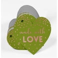 thumbnail image 3 of Inkdotpot Real Rose Gold Foil Made With Love Wedding Tag Favor Hang Paper Tag 50 Pieces, 3 of 6