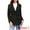 Black, variant on DARING DIVA Women's Lapel Collar One Button Overcoat with Belt XS Black