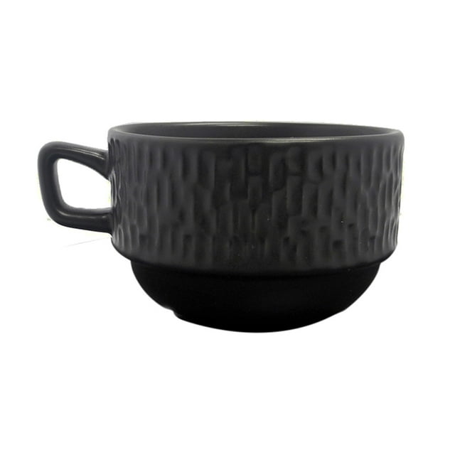Juego 6 Tazas PARA Espresso Prinz Mate Negro 120 cc