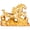 small gold, variant on Two Galloping Horses Statue Sculptures fengshui Ornament Collectible Figurines for Home Decorations