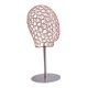 thumbnail image 4 of Expositor de pelucas, soporte para cabeza, sombreros, peluquero, estilista principiante, maniquí hueco Rosa, 4 of 9