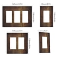 thumbnail image 2 of Yayeee Rocker Switch Wall Plate 3-Gang 6.5"x4.6" Home Decorative Outlet Cover, Wood Grain, 2 of 6