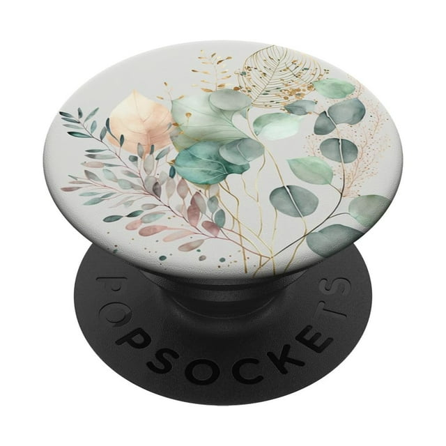 Adhesivo PopSockets PopGrip, acuarela botánica, eucalipto