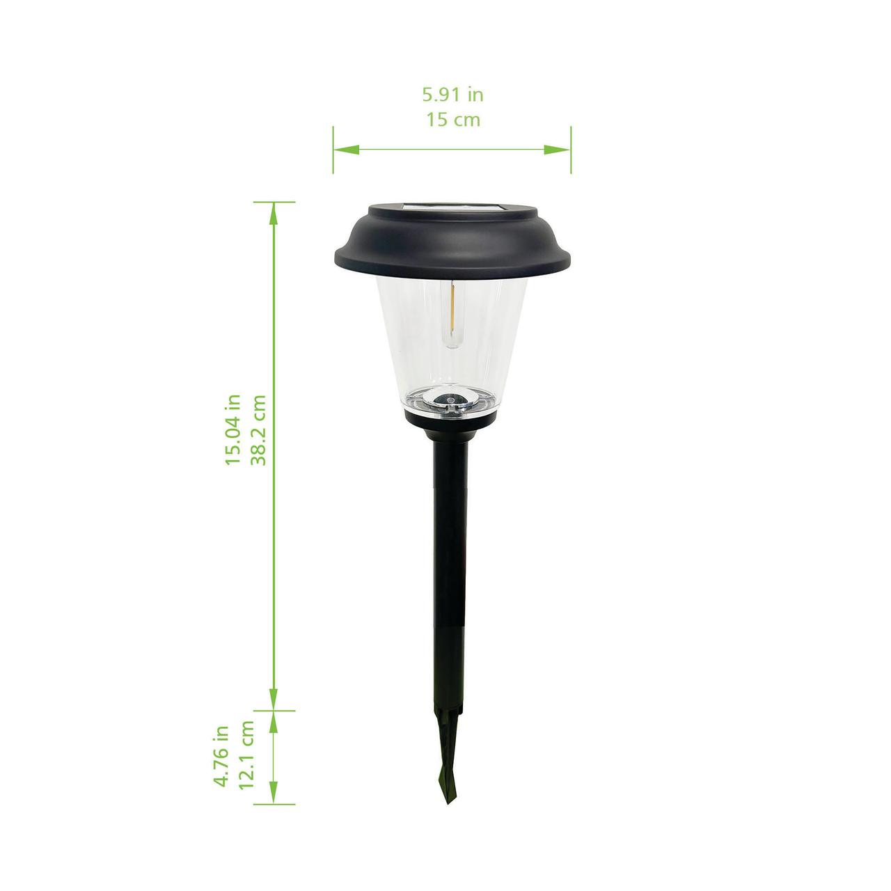 Better Homes & Gardens Elijah Solar Pathway Lights, 4-Pack photo 5