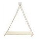 thumbnail image 4 of Estantería de pared decorativa, estantería colgante de madera con cuerda de yute, estantería flotante, cesta colgante, beige, 4 of 5