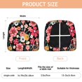 thumbnail image 3 of Multicolored Pioneer Flower Seat Covers for Dining Room Chairs Set Of 4,Stretch Printed Washable Chair Seat Cover with Elastic Ties and Button,Removable Waterproof Couch Cushion Covers, 3 of 6