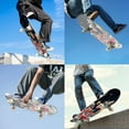thumbnail image 5 of Complete Skateboards for Beginners,7 Layer Canadian Maple Double Kick Deck,31''Pro Cruiser Space skate Board, 5 of 5