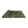thumbnail image 2 of Ahgly Company Indoor Round Persian Turquoise Blue Traditional Area Rugs, 7' Round, 2 of 4
